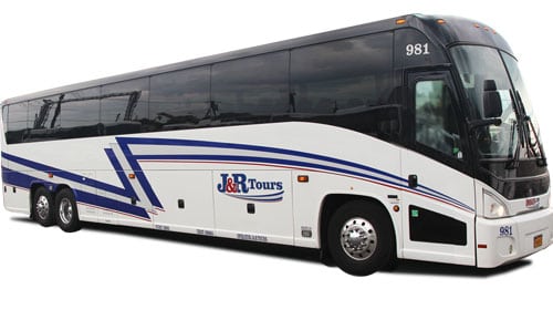 Side view of J&R Tours Motorcoach